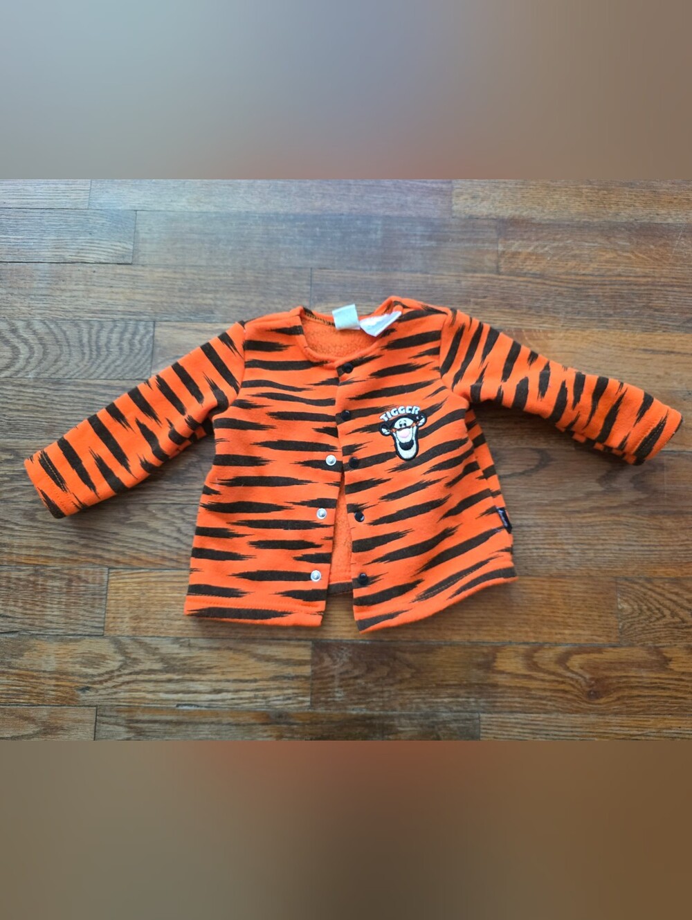 Disney Tigger Stripe Orange & Black Pea Coat for Kids